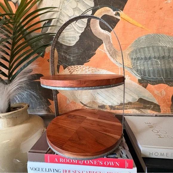 Hearth & Hand by Magnolia 2 Tier Cake Stand ~ Retired Circa 2017 - Picture 1 of 7